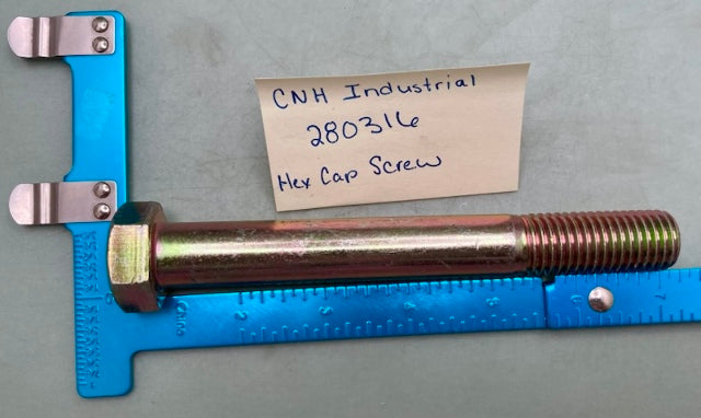 CNH Industrial 280316 Hex Cap Screw Grade 5-3/4-10 x 7 New Replaces