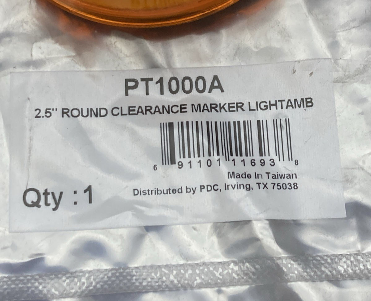 Qty 2 New Genuine OTR PT1000A 2.5" Round Sealed Shock-Mount LED Marker