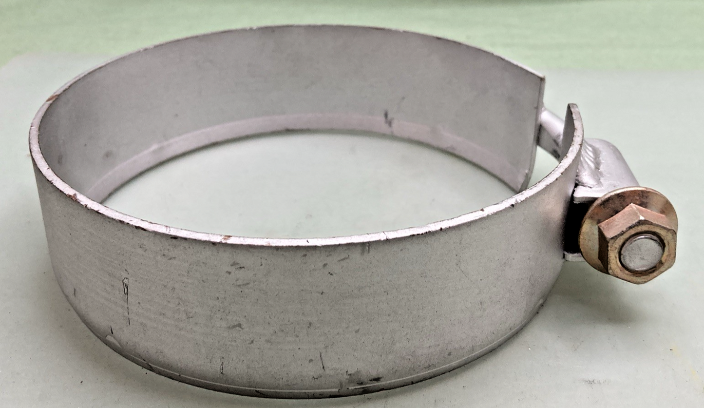 New Genuine Donaldson M001865 Exhaust Clamp - Bent Bolt Style