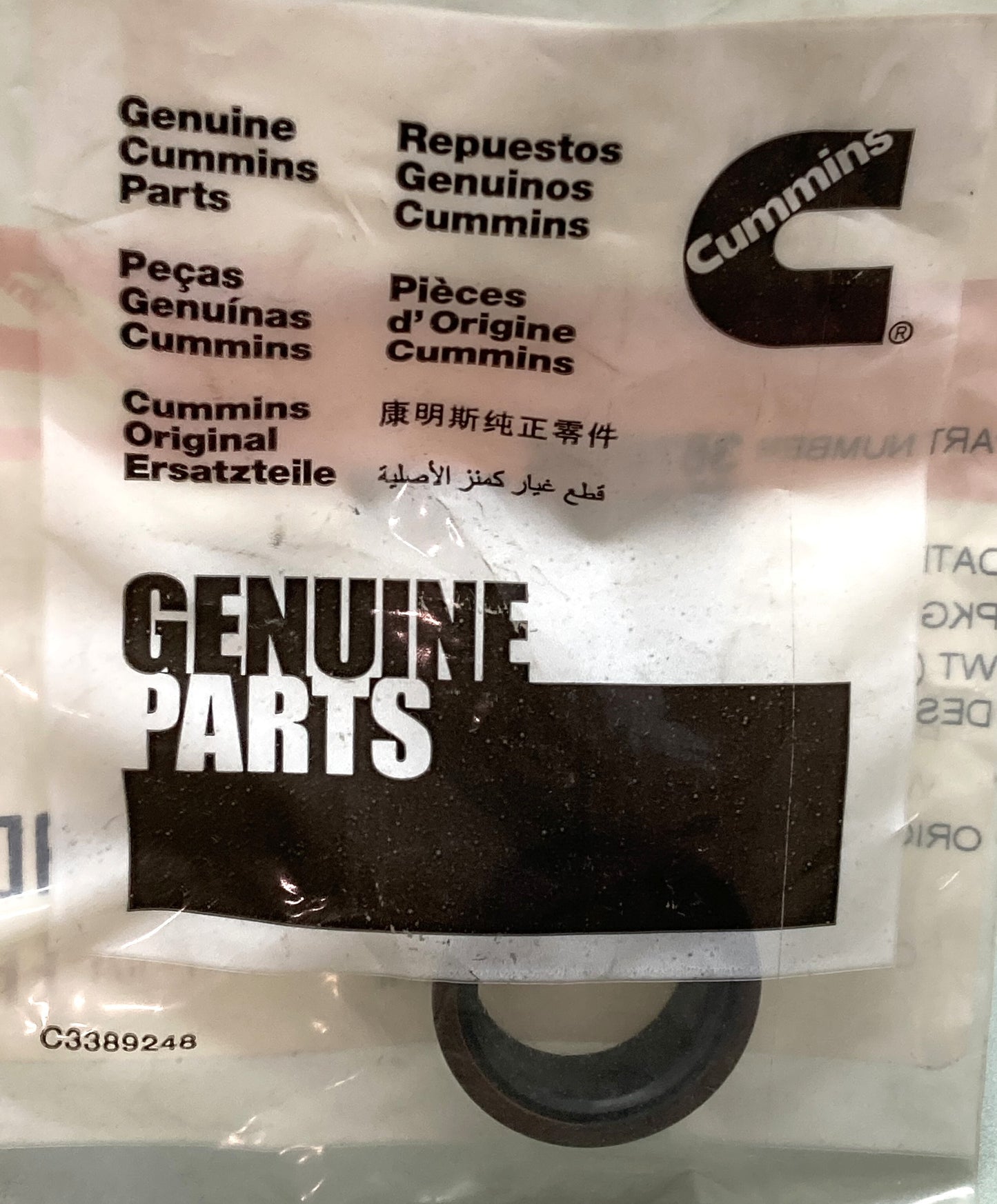 New Genuine Cummins 3678762 Seal, Grommet