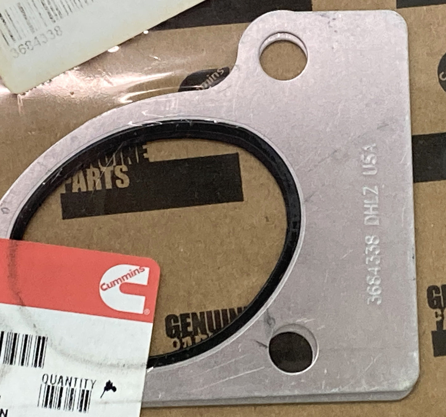 2 Pk. New Genuine Cummins 3684338 Connection Gasket