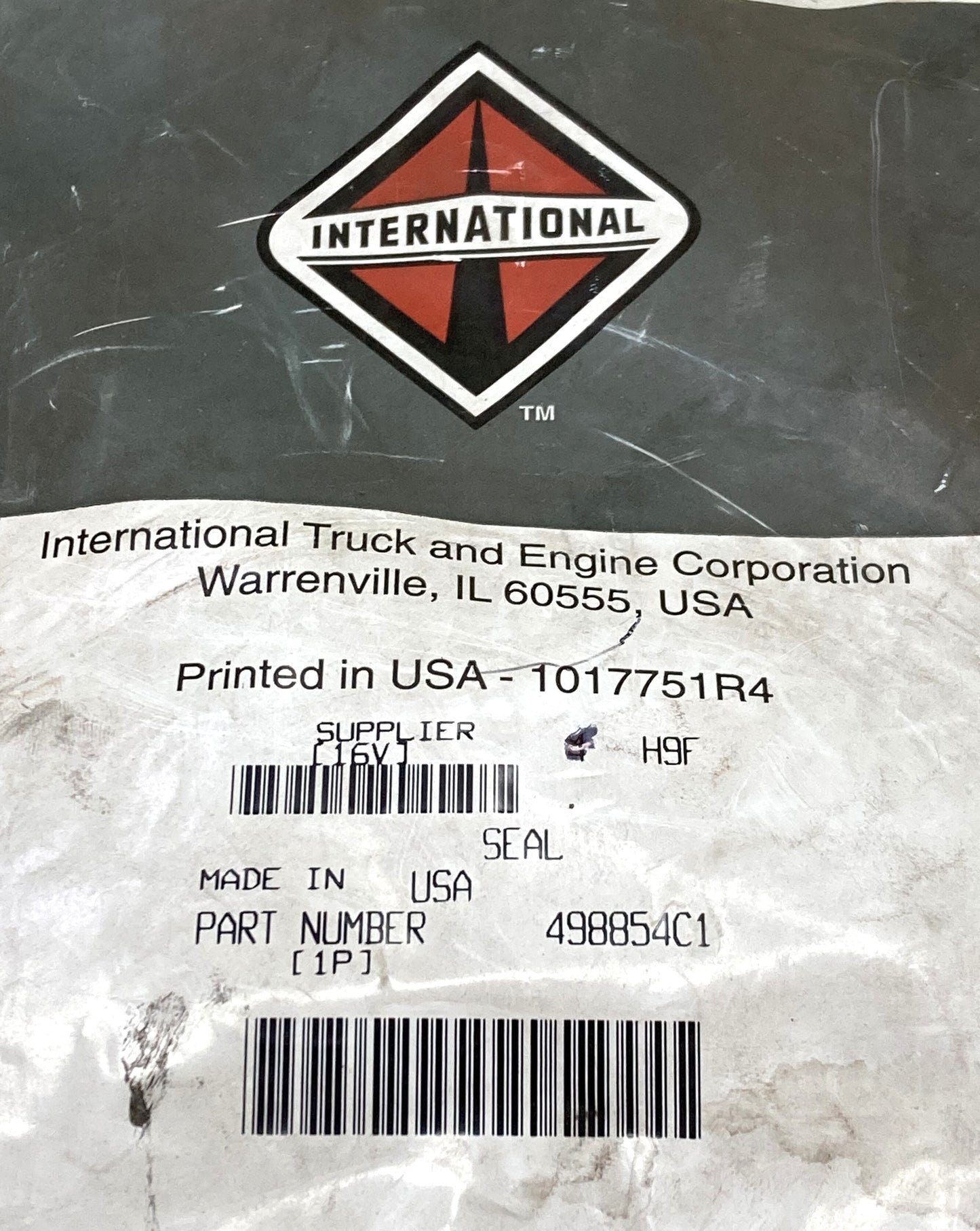 New Genuine International 498854C1 Seal