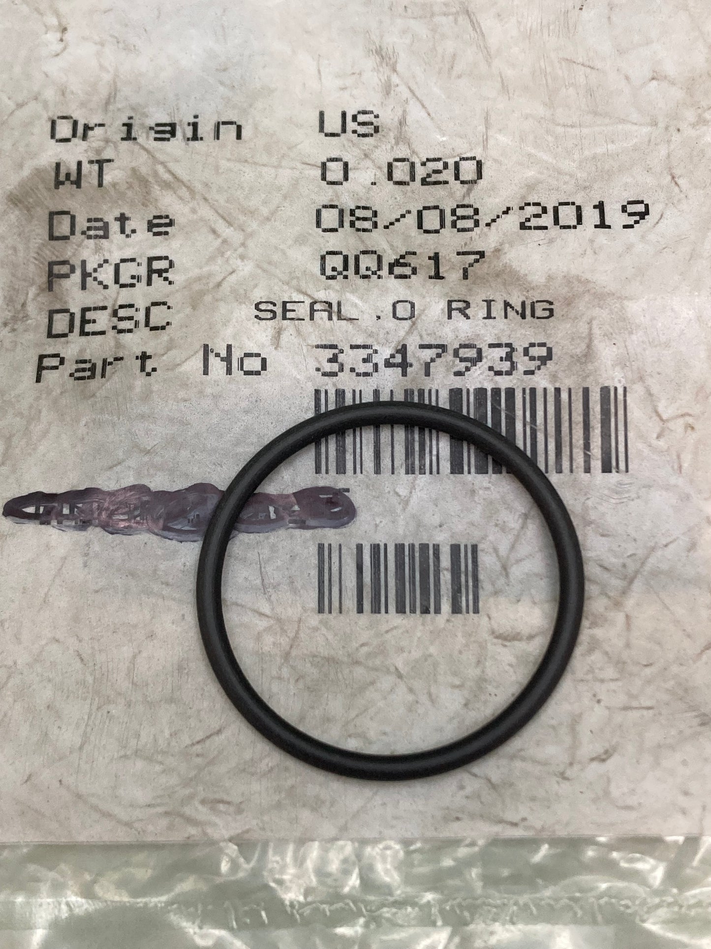 New Genuine Cummins 3347939 O Ring Seal