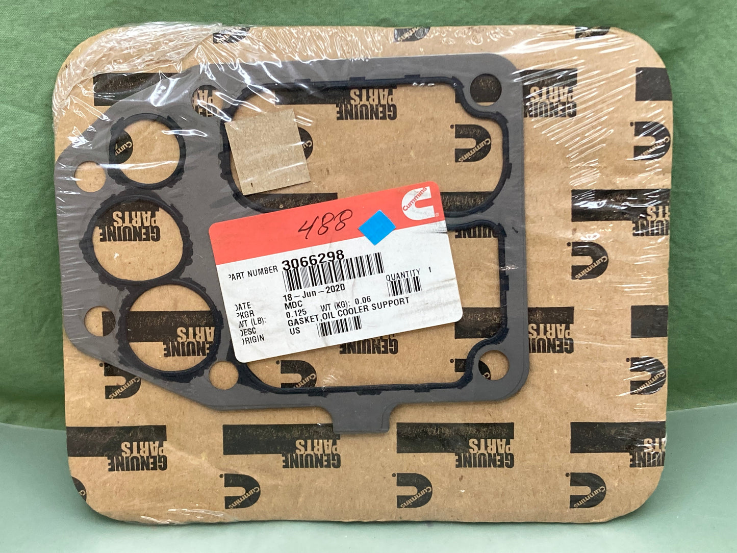 New Genuine Cummins 3066298 Engine Oil Cooler Gasket