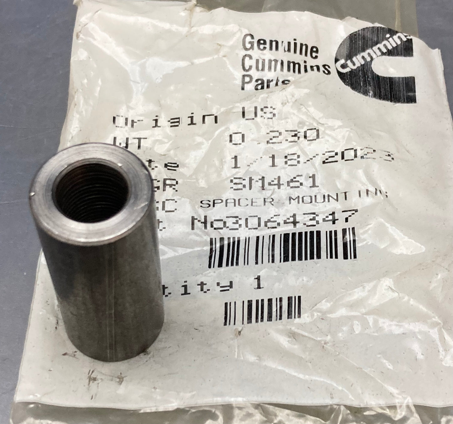 New Genuine Cummins 3064347 Mounting Spacer