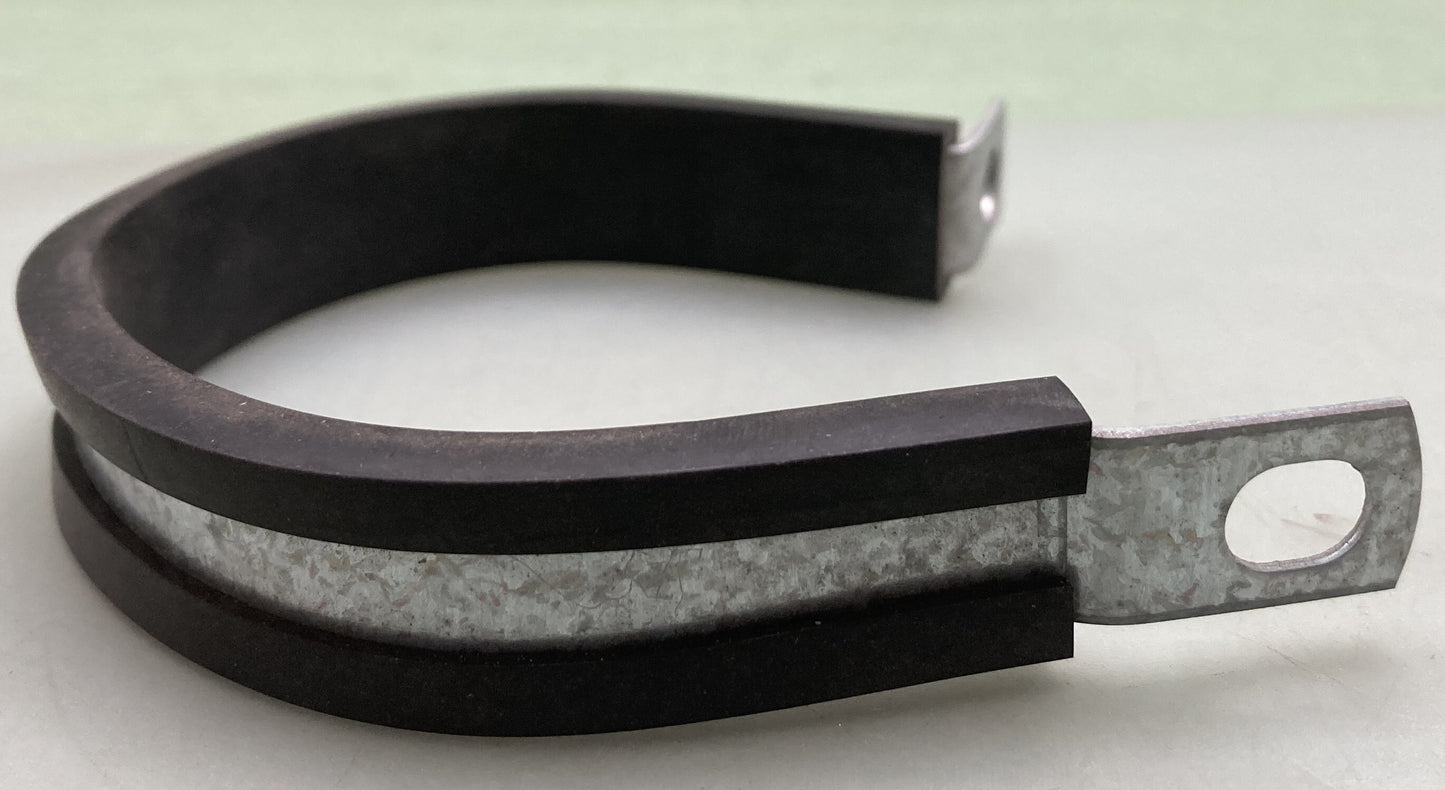 QTY 4 New KMC COL3209Z1 Steel Loop Hose Clamp Rubber Cushioned 2" ID 1/2"