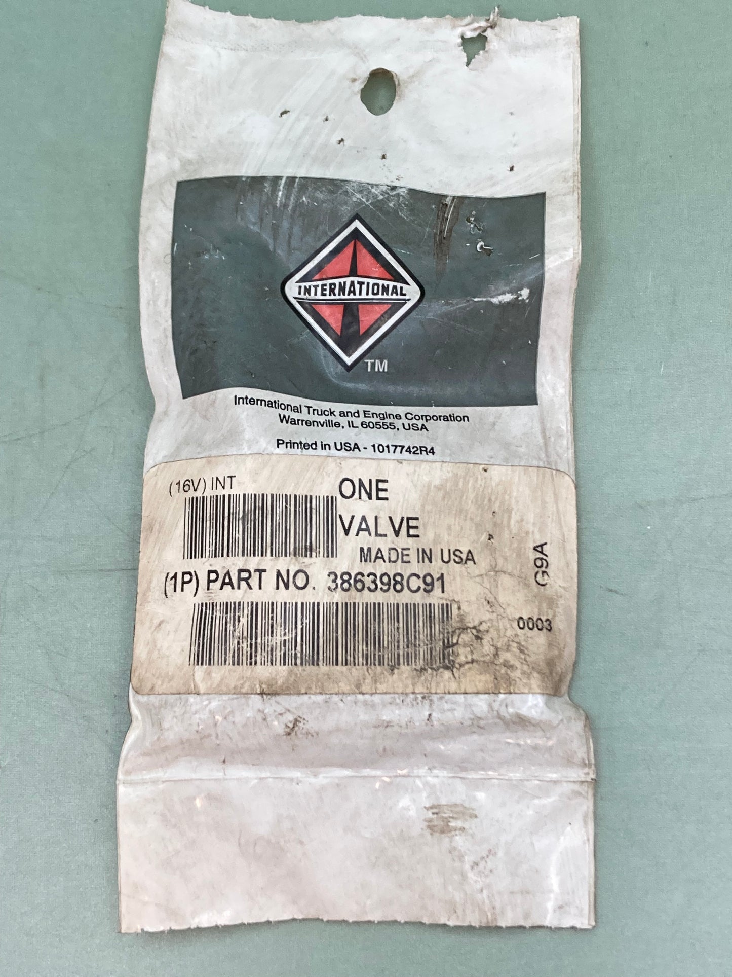 New Genuine International 386398C91 Air Brake Valve