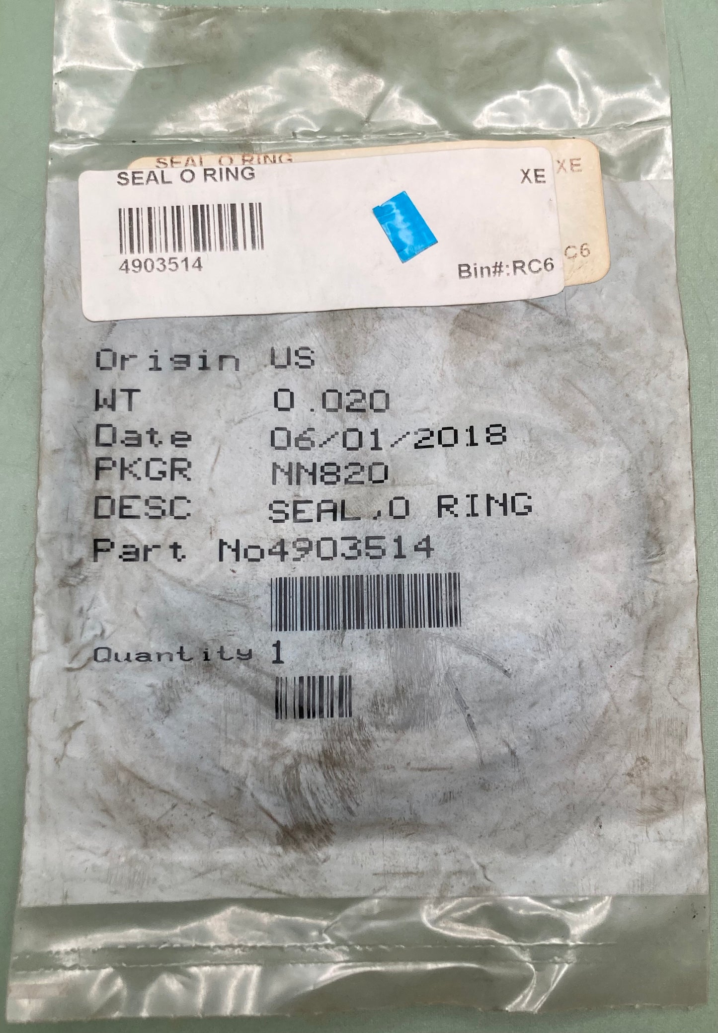 New Genuine Cummins 4903514 Seal, O-Ring