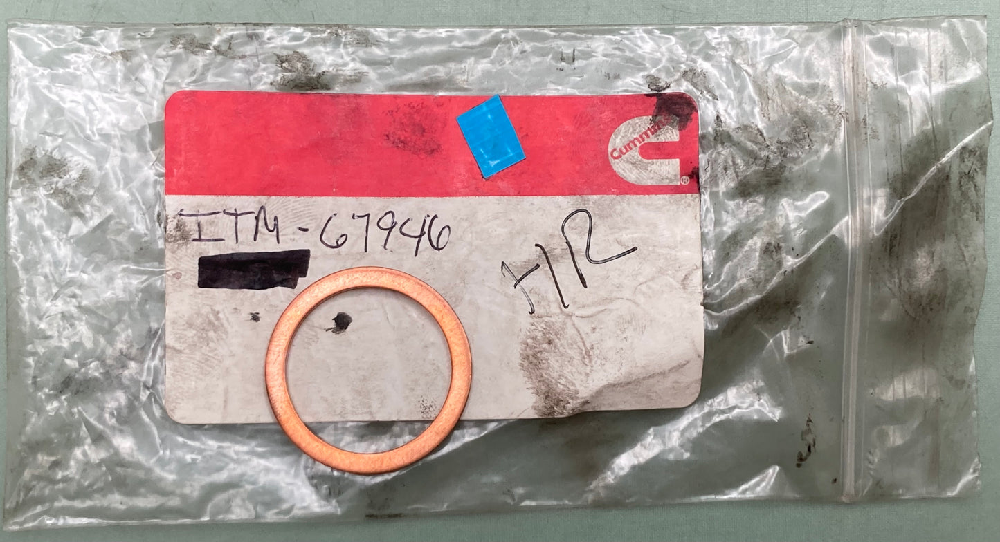 New Genuine Cummins 67946 Sealing Washer, Copper