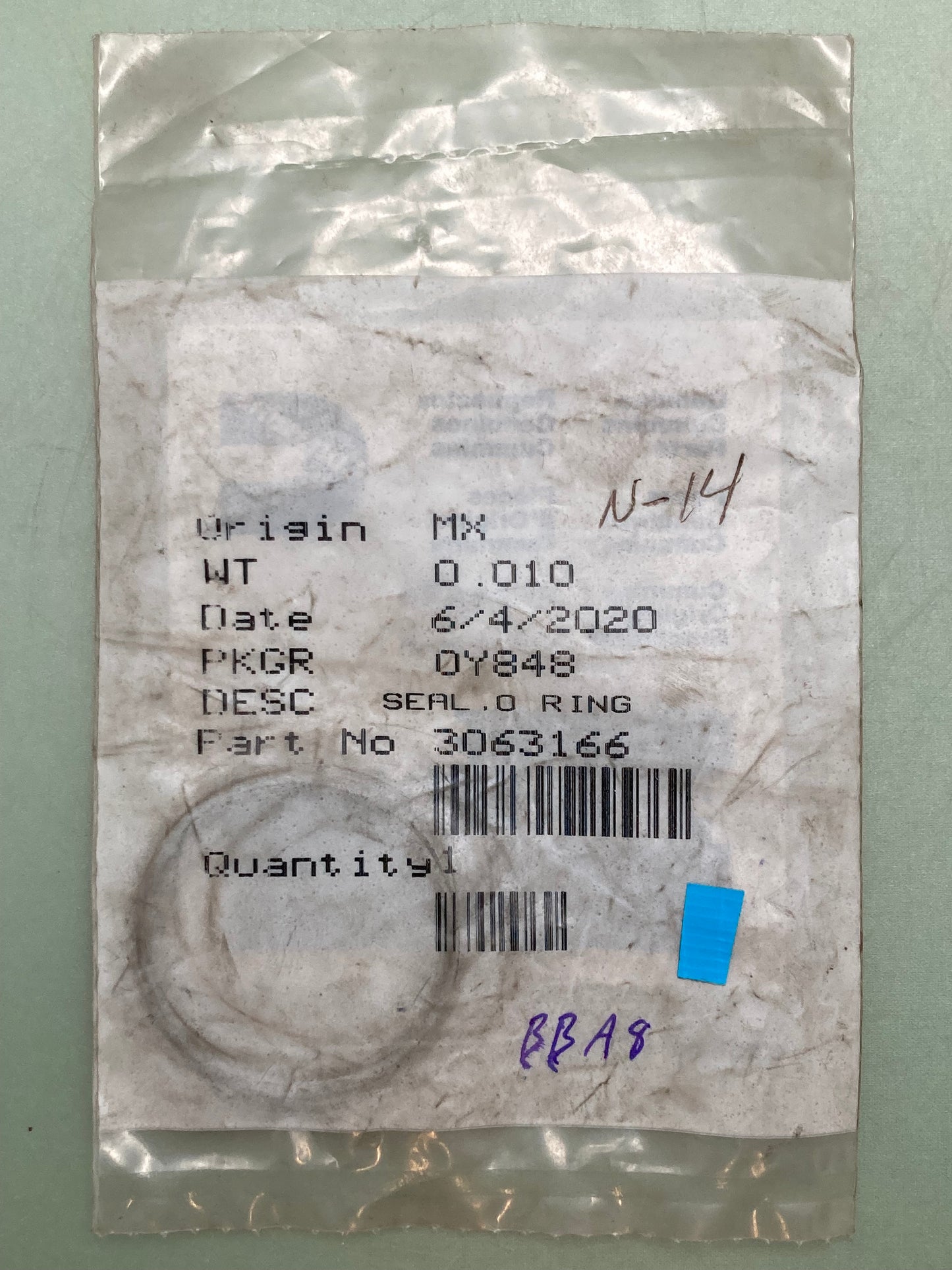 New Genuine Cummins 3063166 Seal, O-Ring