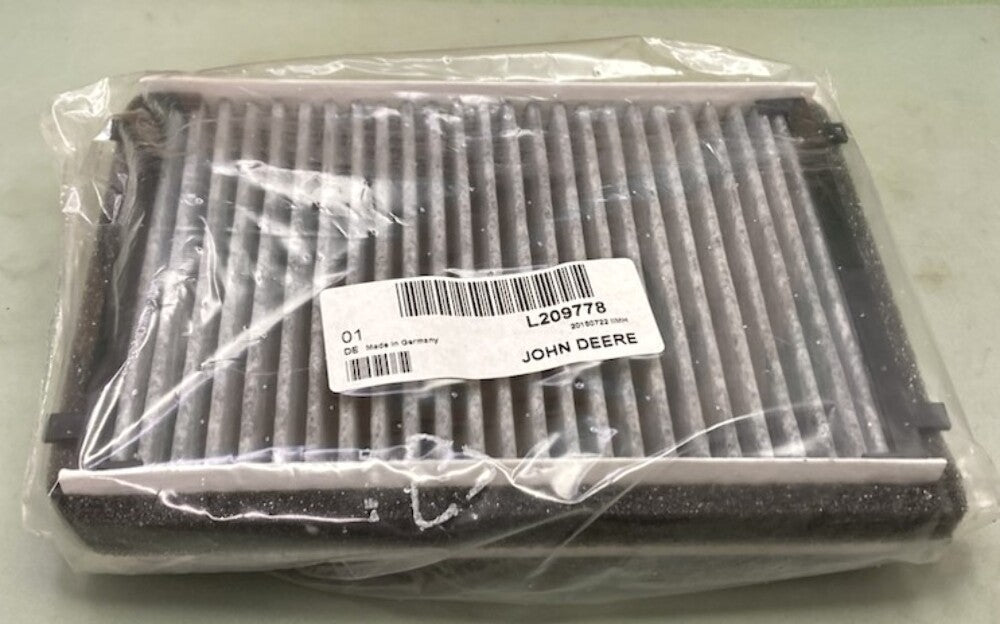 John Deere L209778 Cab Air Filter New Genuine