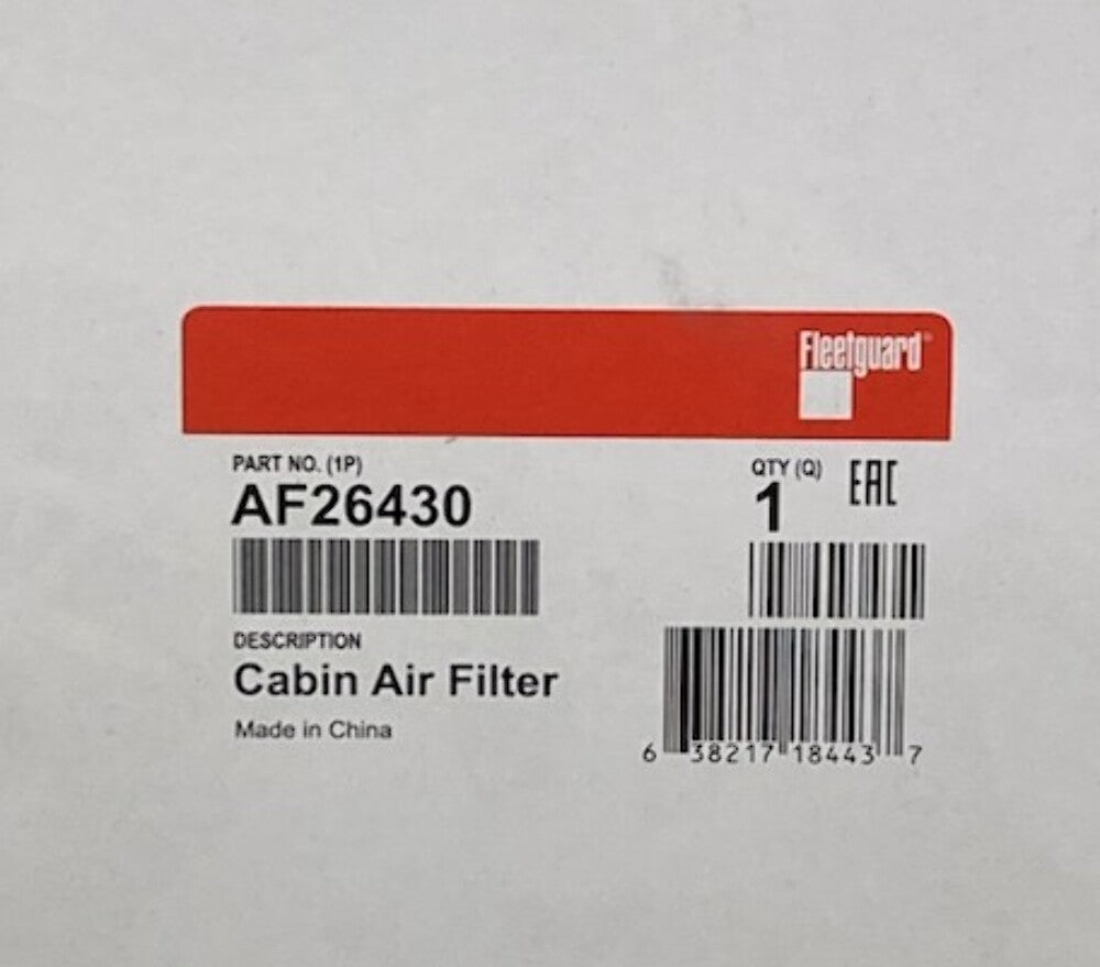 Fleetguard AF26430 Cabin Air Filter New Genuine