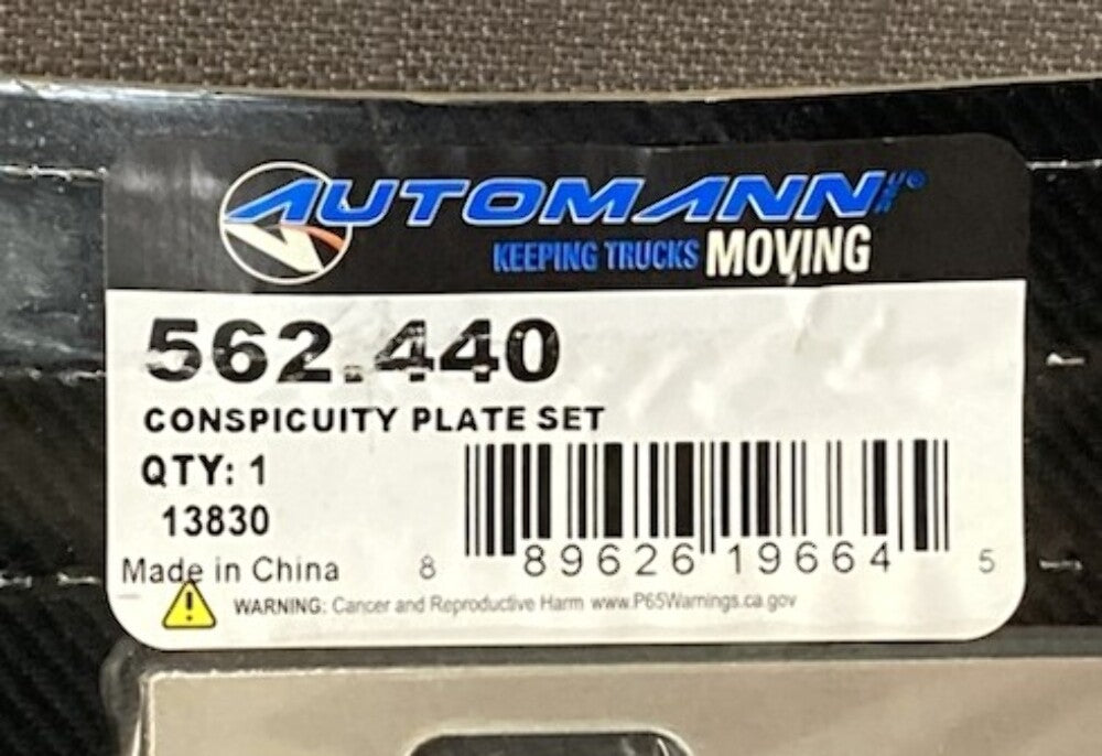 Automann 562.440 Conspicuity Plate Set New Genuine