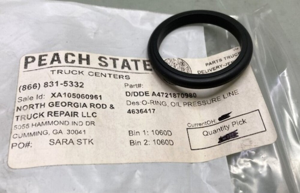 Detroit Diesel A4721870980 O-Ring New Replaces