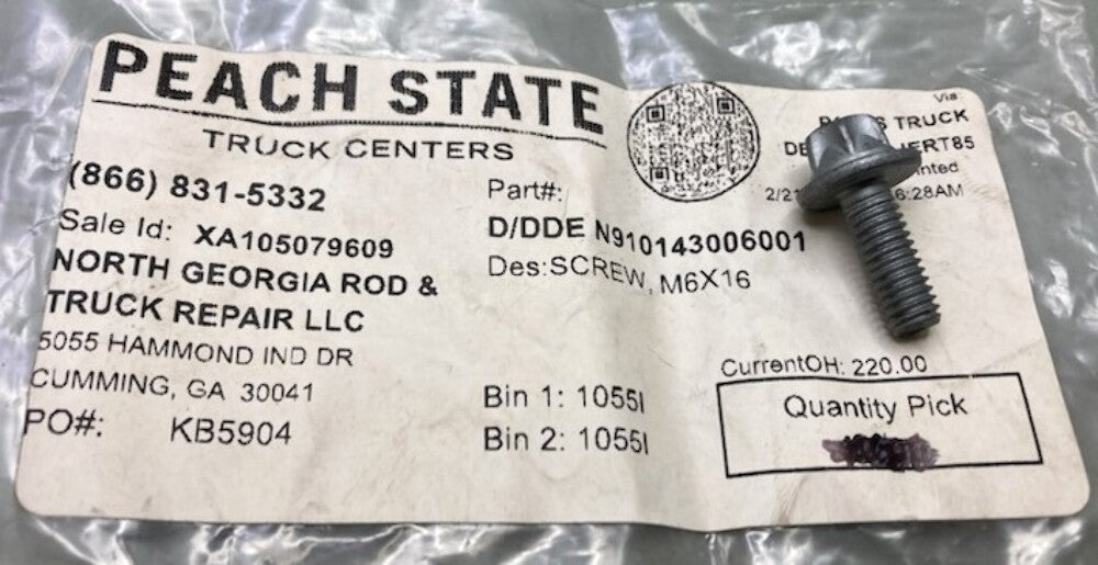 Detroit Diesel N910143006001 Bolt New Replaces