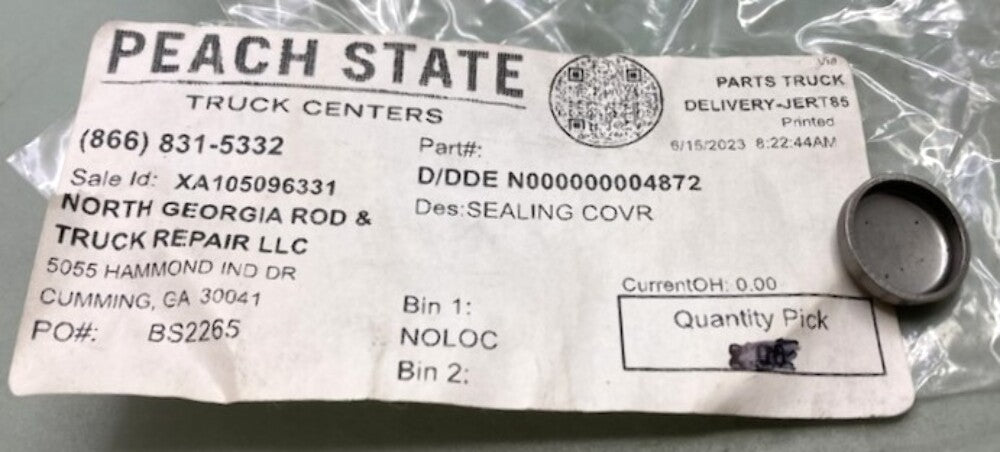 Detroit Diesel N000000004872 Sealing Cover New Replaces
