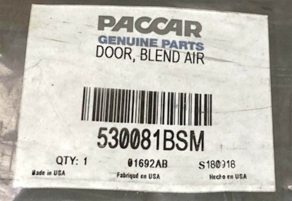 Paccar 530081BSM Door, Blend Air New Genuine