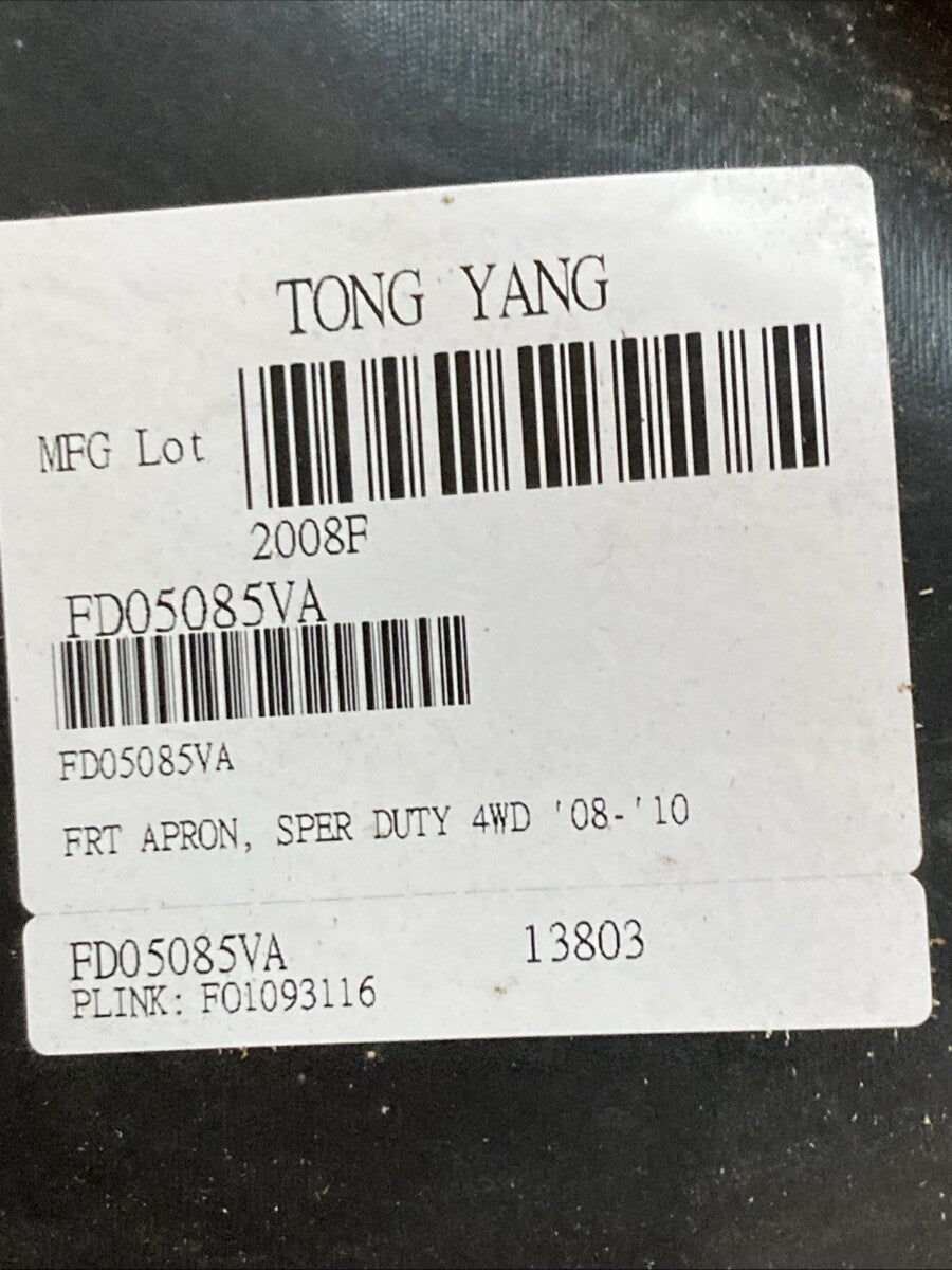 New Genuine Tong Yang FD0508501 Front Apron For Super Duty 08-10