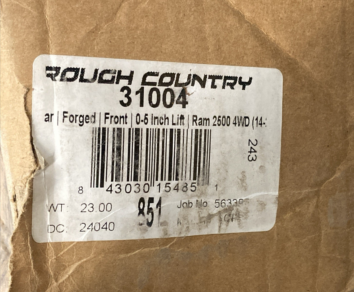 New Genuine Rough Country 31004 Track Bar, Forged, Front, 0-5" Lift