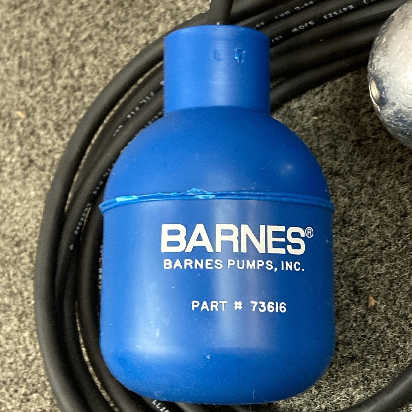 NEW BARNES 73616 MERCURY LEVEL FLOAT SWITCH, 'SUSPENDED' SIGNAL MOTOR CONTROL