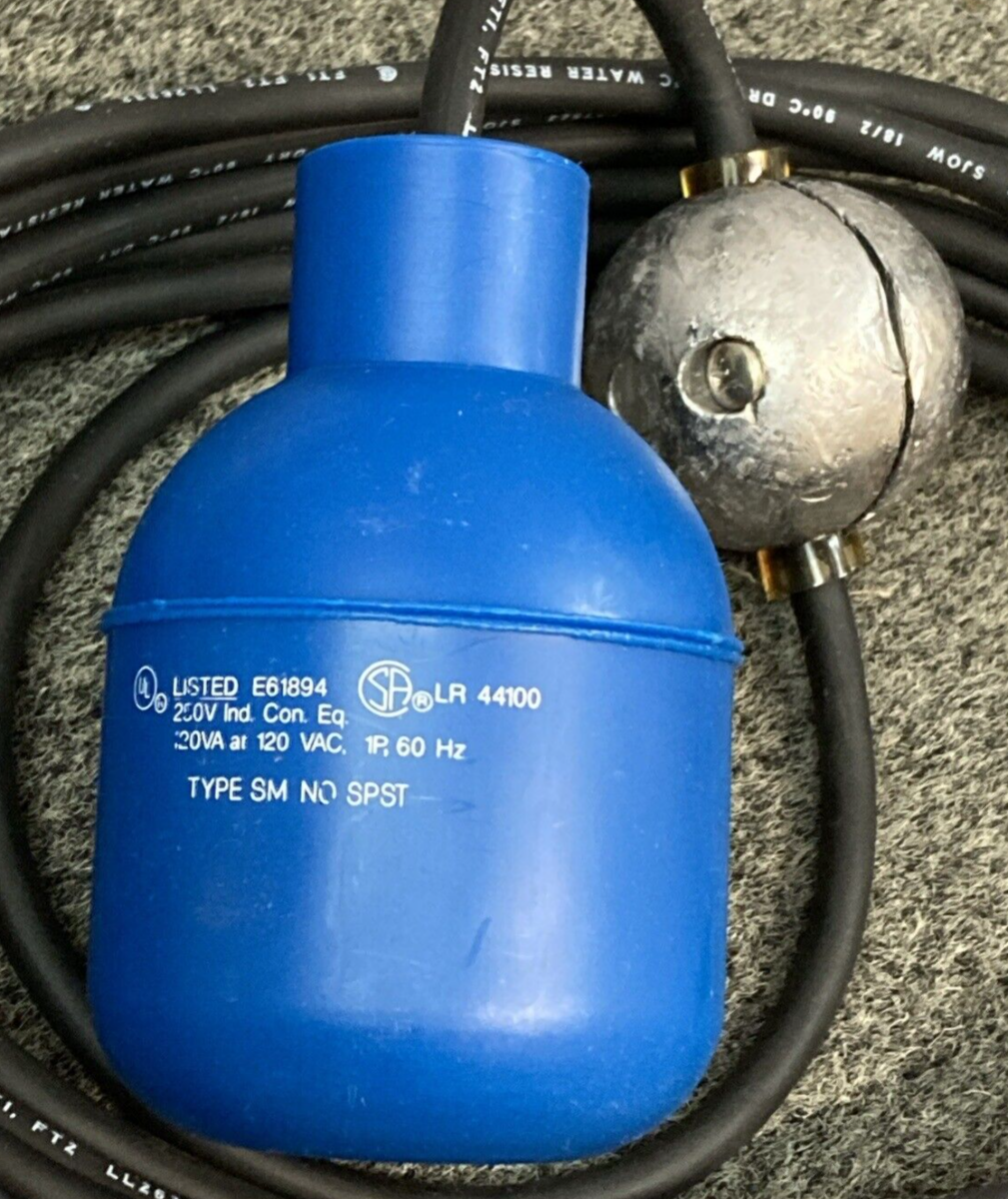 NEW BARNES 73616 MERCURY LEVEL FLOAT SWITCH, 'SUSPENDED' SIGNAL MOTOR CONTROL