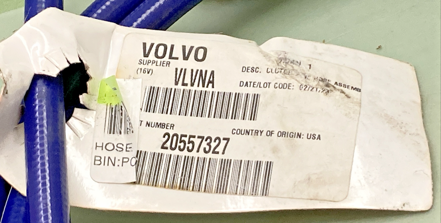 NEW GENUINE VOLVO 20557327 HYDRAULIC HOSE ASSEMBLY