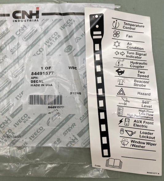 CNH Industrial 84491577 Decal New Genuine