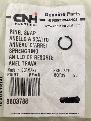 CNH Industrial 8603788 Ring Snap 47728748 New Genuine
