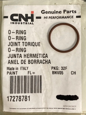 CNH Industrial 17278781 O-Ring 2852519; 2858095 New Genuine
