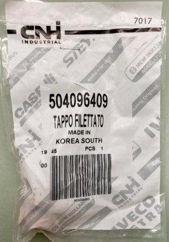 CNH Industrial 504096409 Plug New Genuine