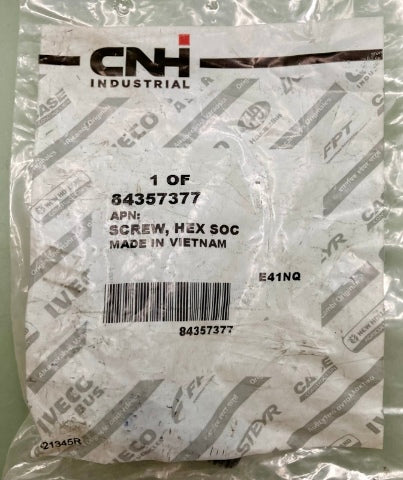 CNH Industrial 84357377 Hex Soc Screw New Genuine