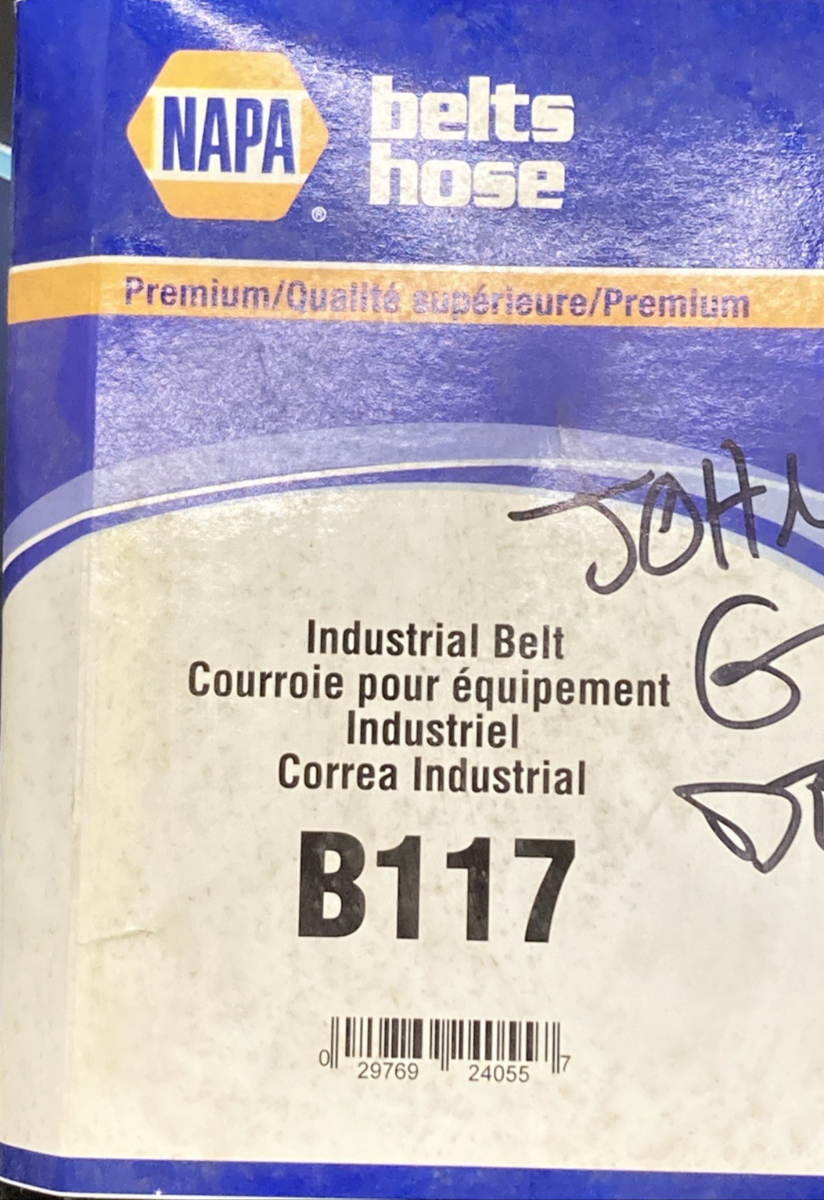 New Genuine Napa B117 Industrial Belt