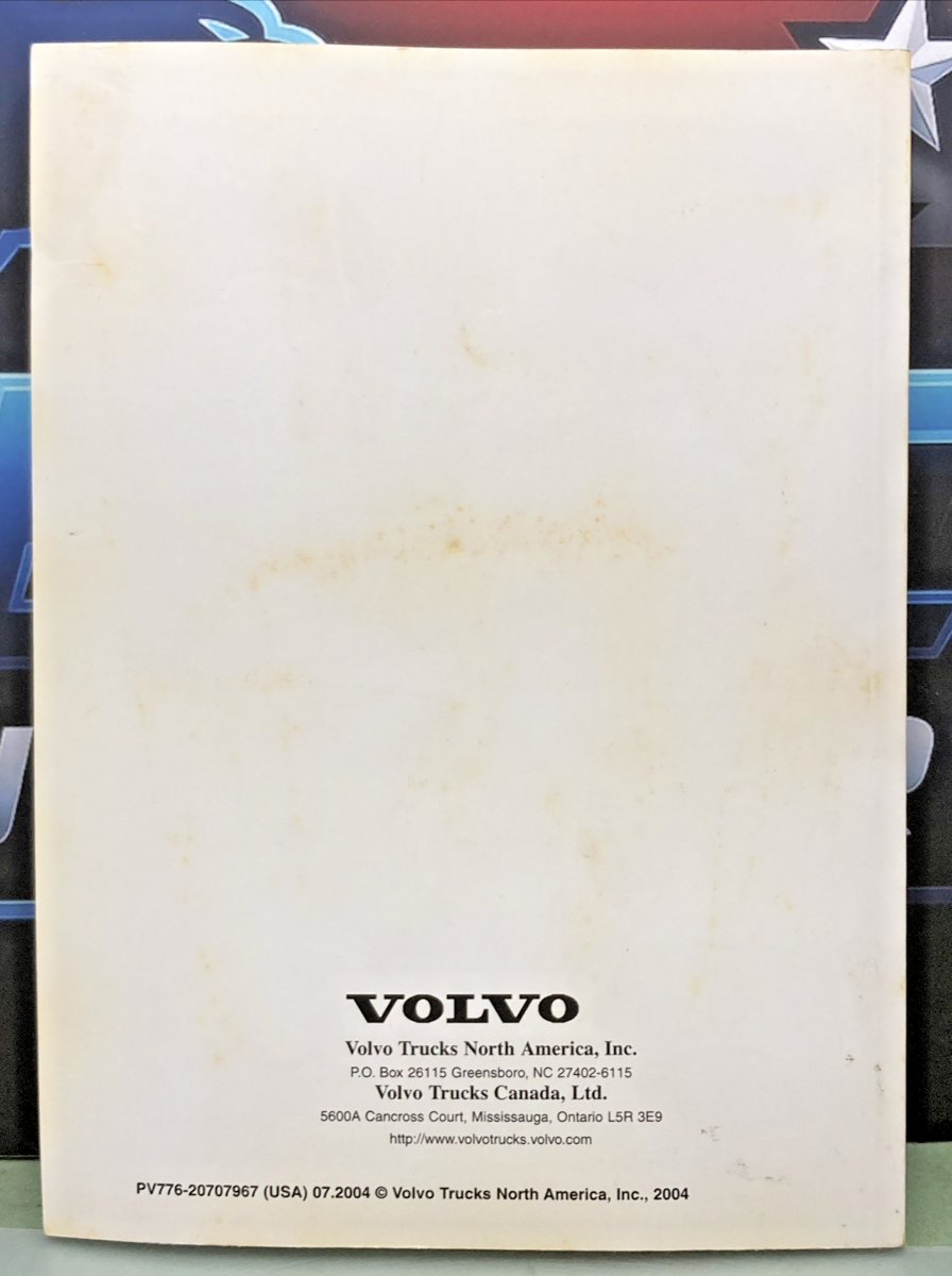 New Genuine Volvo PV776-20707967 Maintenance and Engine Operators Manual