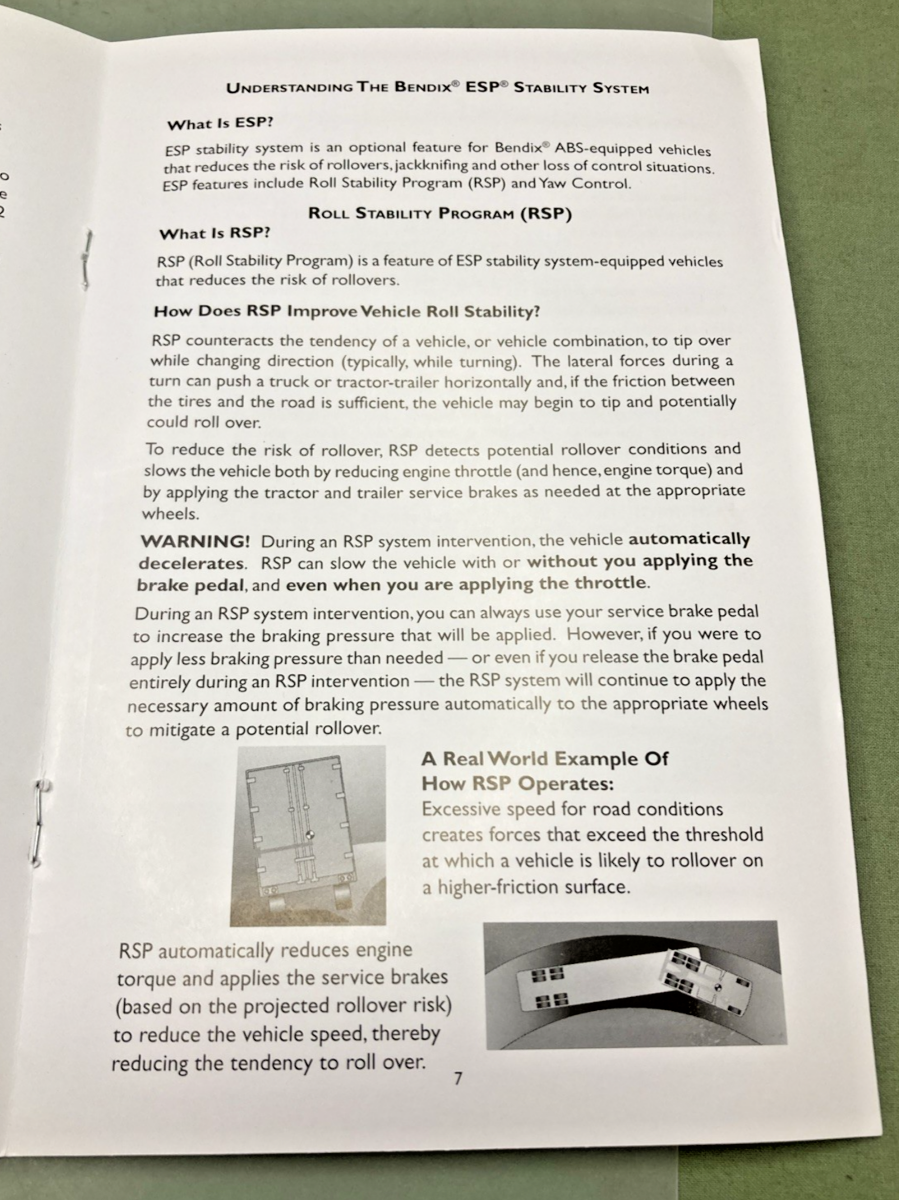 New Genuine Bendix BW2489 ABS Operators Manual