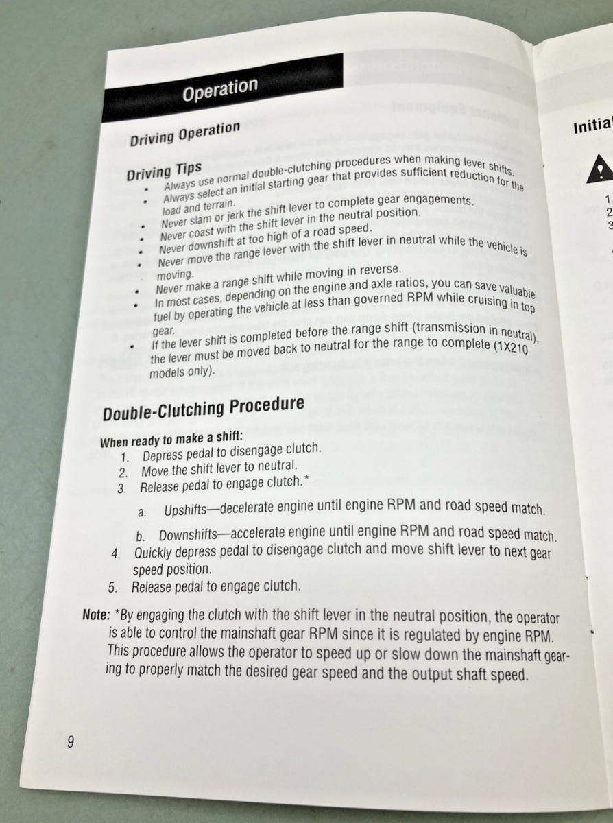 New Genuine Roadranger TRDR-0515 Drivers Instructions