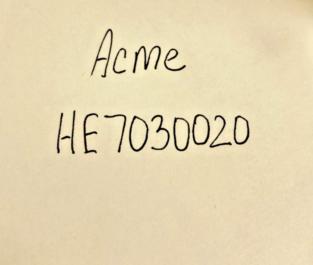 New Replaces Acme HE7030020 1 1/4" Nut