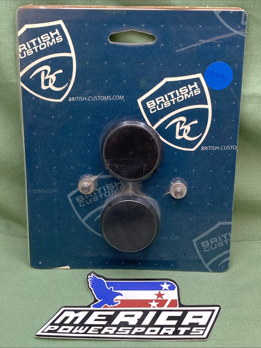 NEW GENUINE BRITISH CUSTOMS BC304-001-B PASSENGER PEG BLOCK OFF - ANODIZ