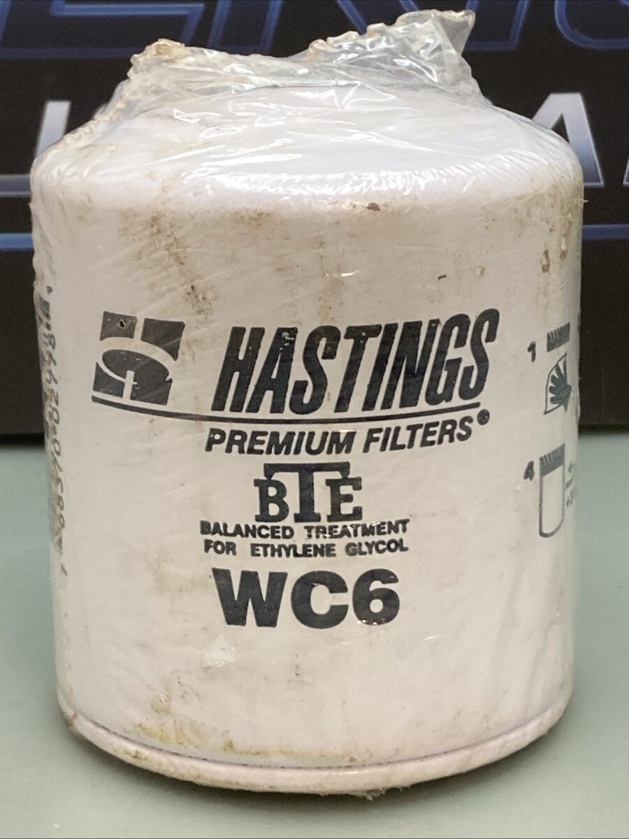 New Genuine Hastings WC6 Engine Coolant Filter