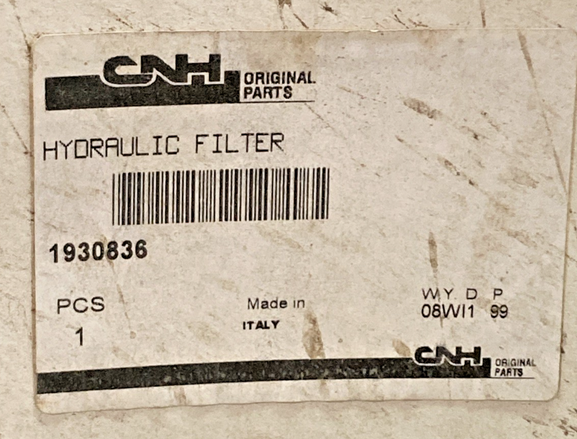 New Genuine CNH 1930836 Hydraulic Filter