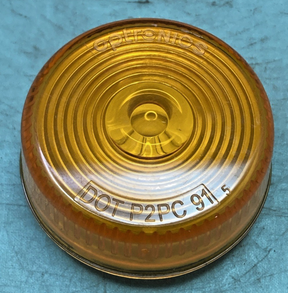 New Genuine Optronics MC53AB Yellow Recess Mount Marker Clearance Light 2"