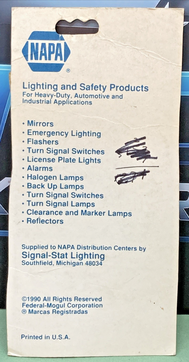 New Genuine Napa 47ATD Amber Reflector Set