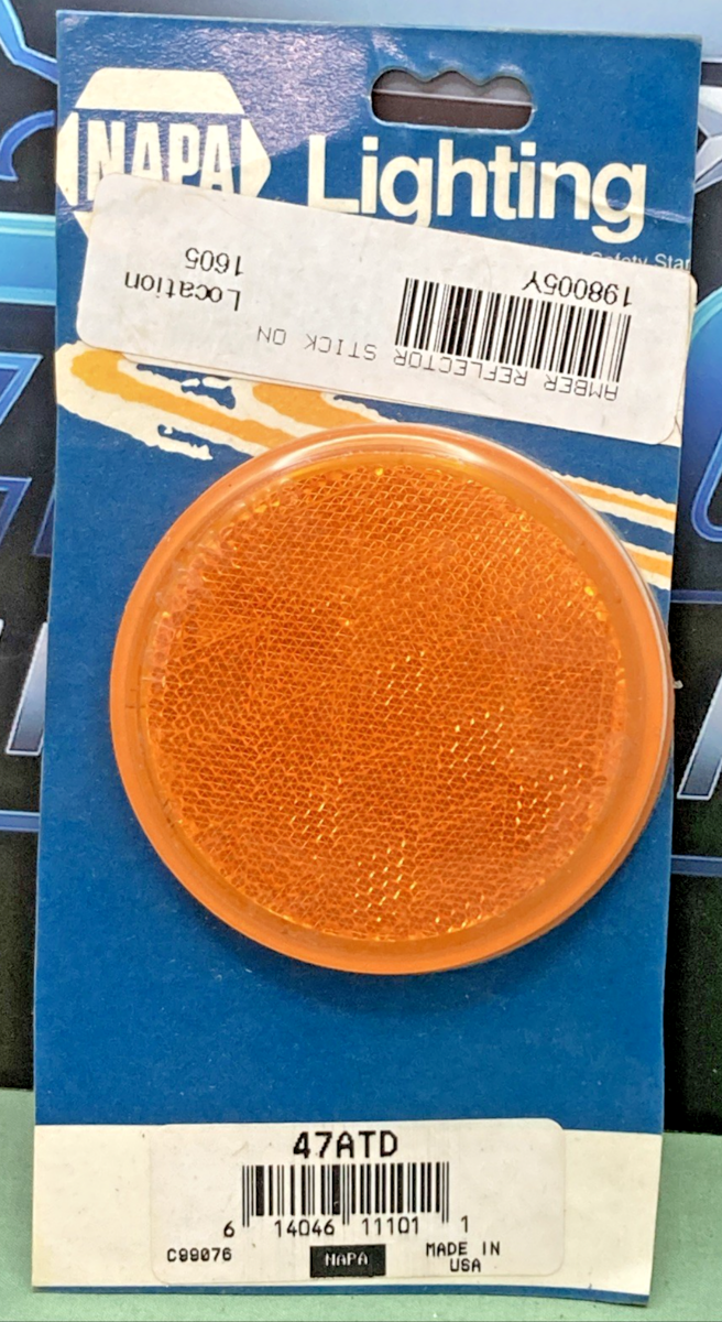 New Genuine Napa 47ATD Amber Reflector Set