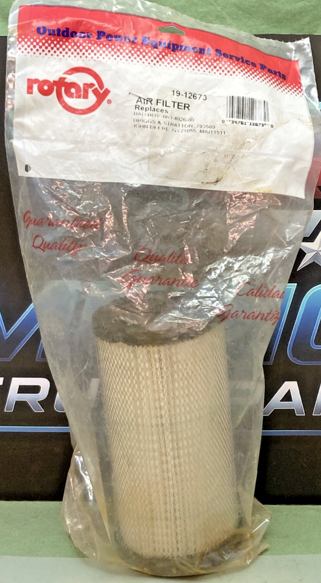 New Genuine Rotary 19-12673 Air Filter