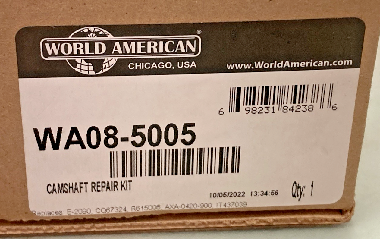 New Genuine World American WA08-5005 Air Brake Camshaft Repair Kit
