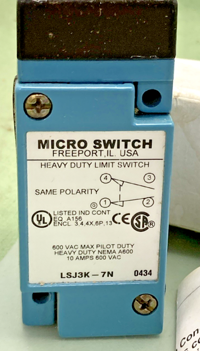 New Genuine Honeywell LSJ3K-7N Heavy Duty Limit Switch