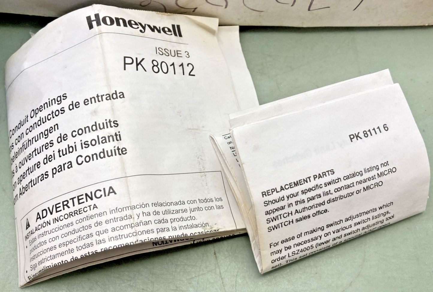 New Genuine Honeywell LSJ3K-7N Heavy Duty Limit Switch