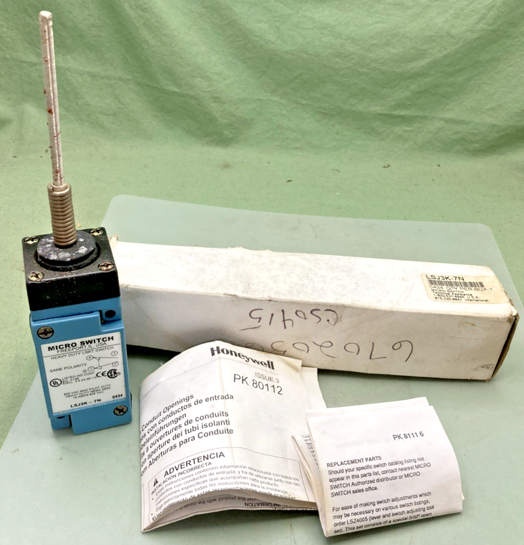New Genuine Honeywell LSJ3K-7N Heavy Duty Limit Switch