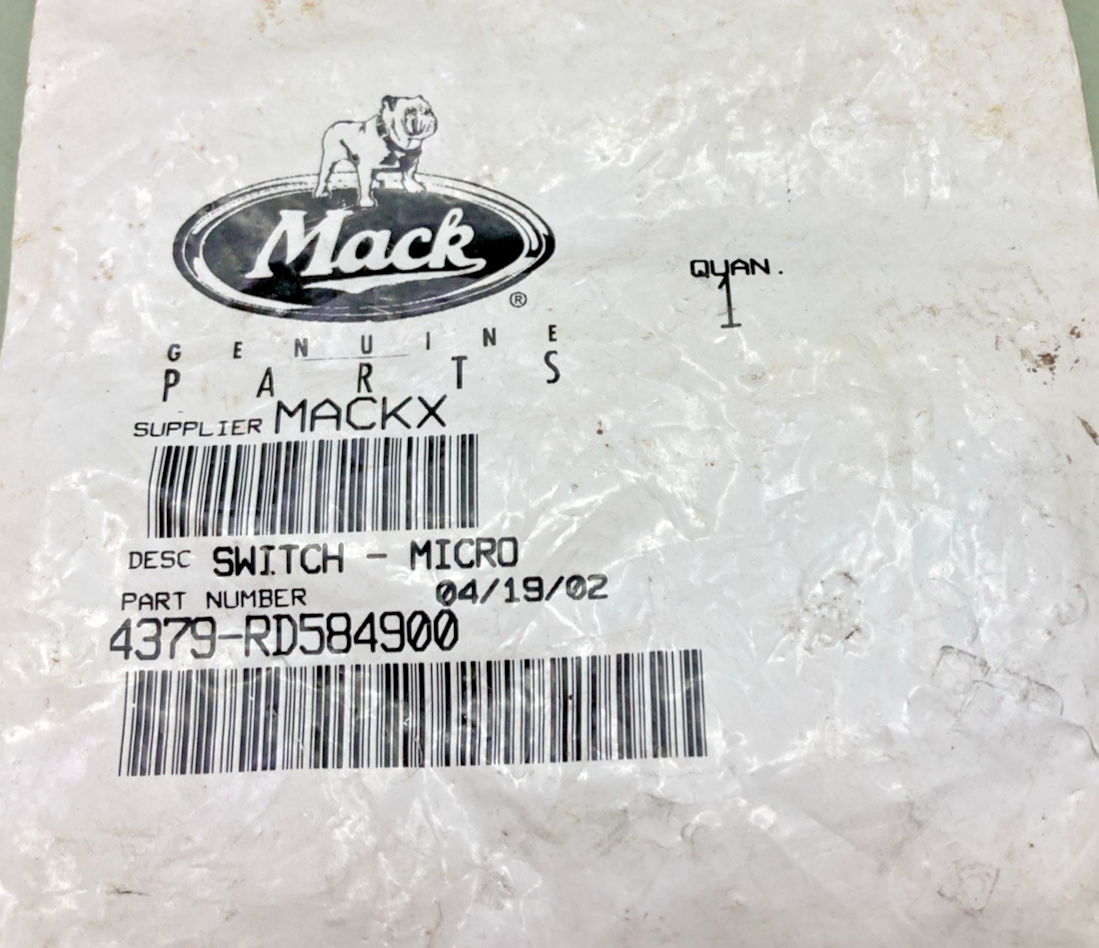 New Genuine Mack 4379-RD584900 Micro Switch