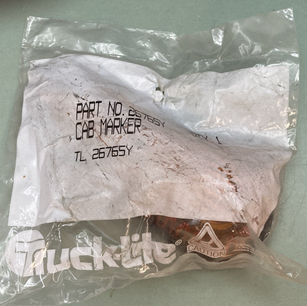New Genuine Truck-lite 26765Y Cab Marker Rubber Mount Yellow