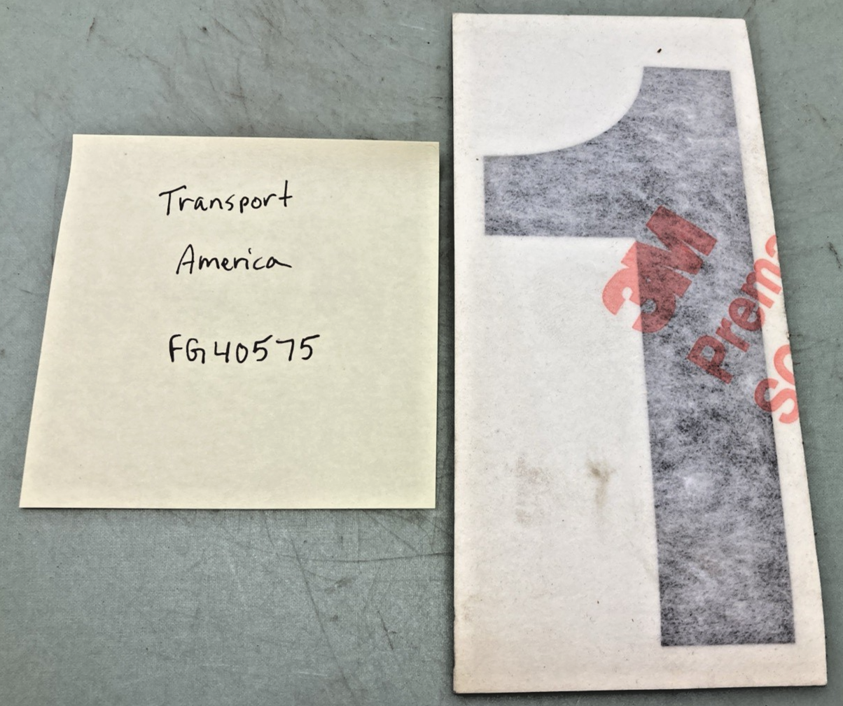 Qty 5 New Replaces Transport America FG40575 5" Black Vinyl Number 1